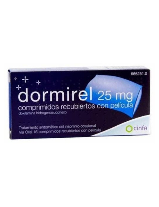 DORMIREL 25 MG 16 COMP AZUL