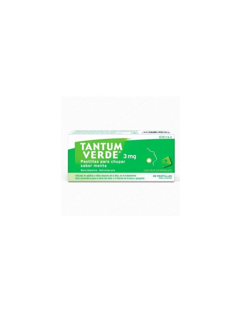TANTUM VERDE 20 PASTILLAS MENTA