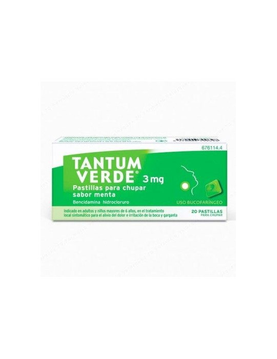 TANTUM VERDE 20 PASTILLAS MENTA