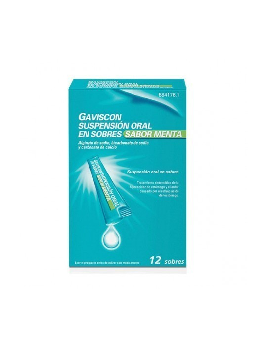 GAVISCON 12 SOBRES SUSP ORAL SABOR MENTA
