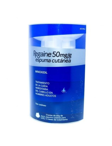 REGAINE 50 MG/G ESPUMA 3 UN