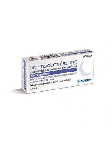 NORMODORM 25MG 14 COMP