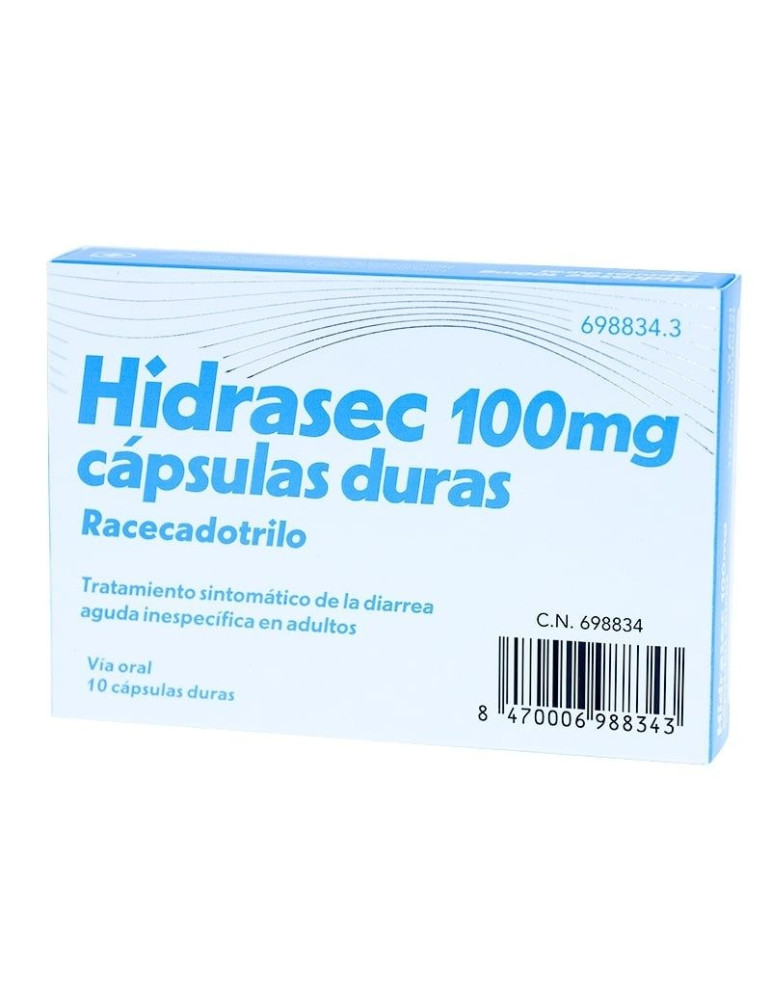 HIDRASEC 100 MG 10 CAPSULAS DURAS
