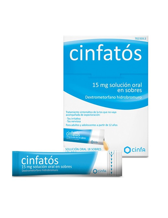 CINFATOS 15 MG 18 SOBRES SOLUCION ORAL STICK