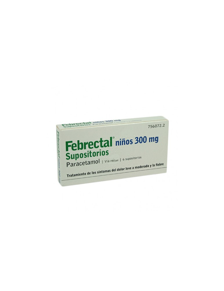 FEBRECTAL 300 MG 6 SUP INFANTIL