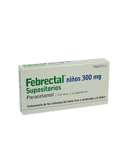 FEBRECTAL 300 MG 6 SUP INFANTIL