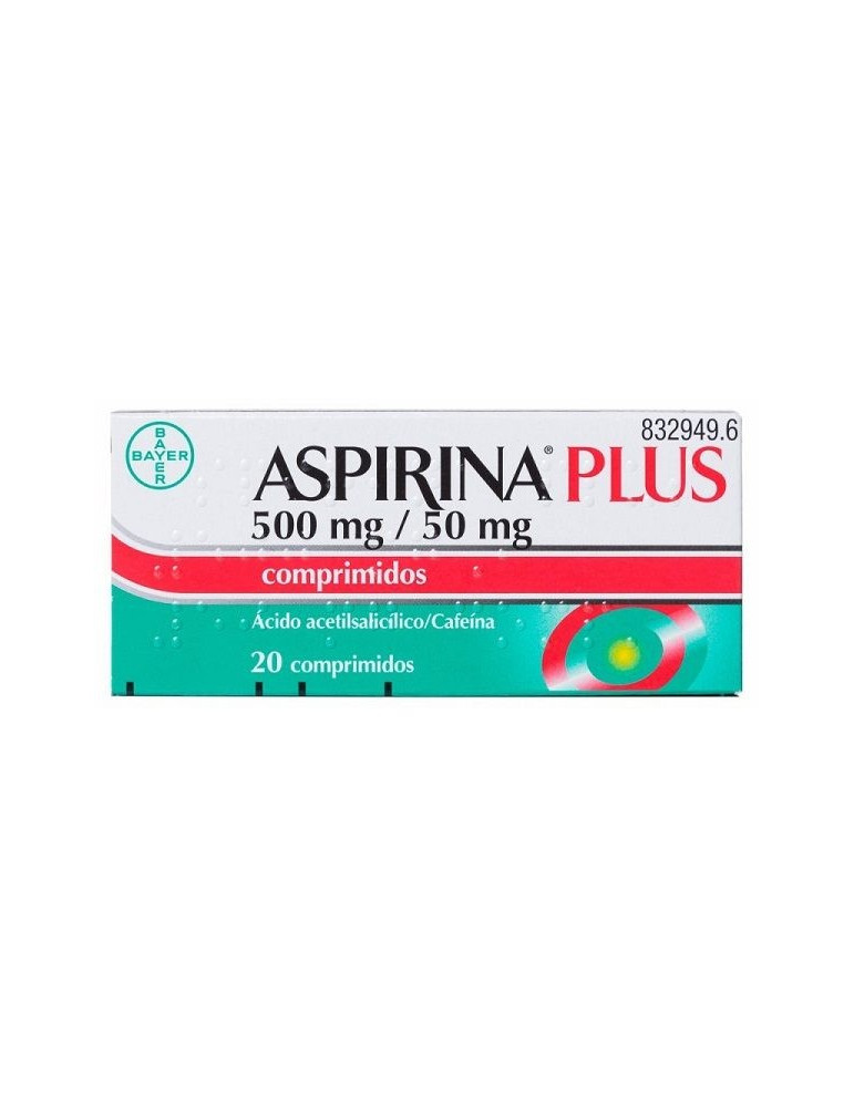 ASPIRINA PLUS 20 COMP CAFEINA 50 MG