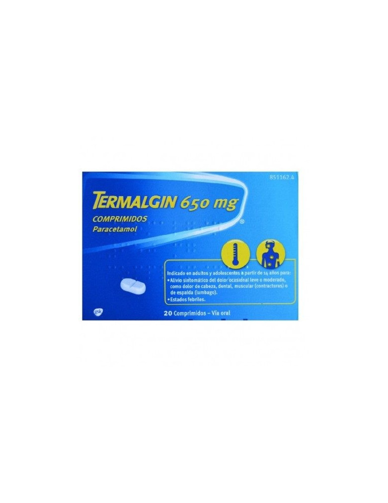TERMALGIN 650 MG 20 COMP
