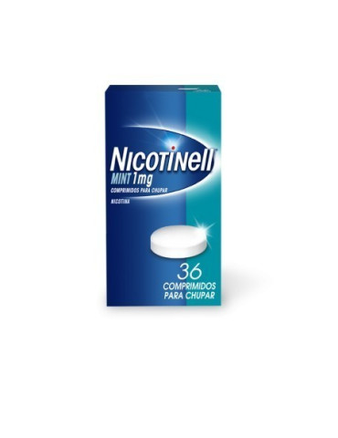 NICOTINELL MINT 1 MG 36 COMP CHUPAR CARAMELOS