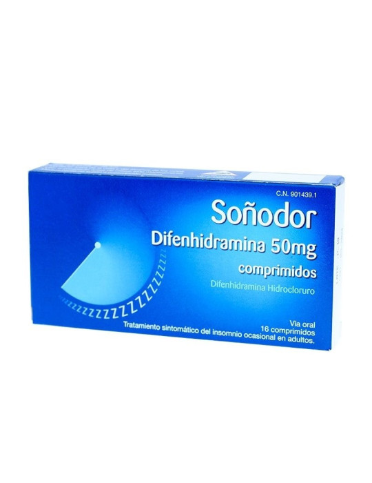 SOÑODOR 50 MG 16 COMP