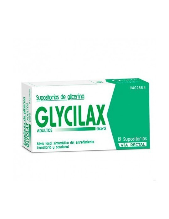 SUPOSITORIOS GLICERINA GLYCILAX ADUL 3.31G 12SUP