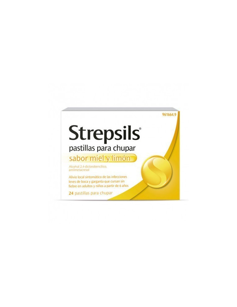 STREPSILS MIEL LIMON 24 PASTILLAS