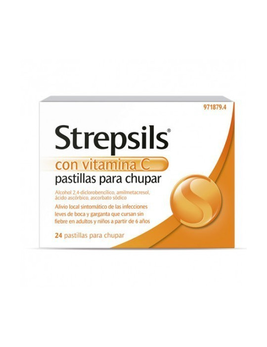 STREPSILS VITAMINA C 24 PASTILLAS