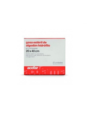GASA ESTERIL ALGODON HIDROFILO COMPRESAS ACOFAR