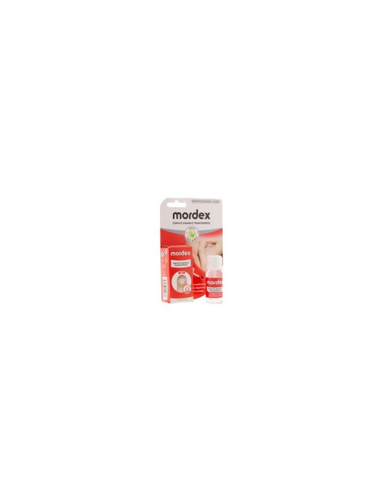 MORDEX PLUS ESMALTE AMARGO TRANSPARENTE CON PINC