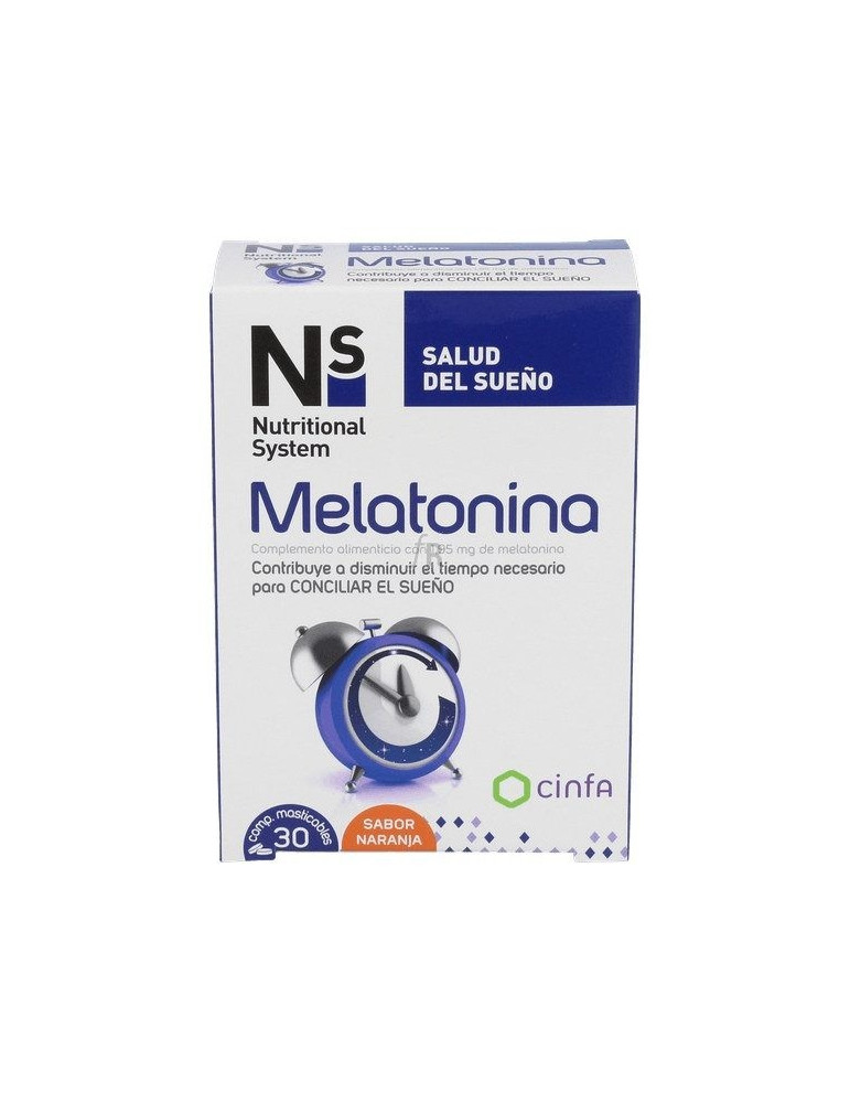 N+S NS MELATONINA COMP MASTICAB NARANJA 1.95 MG