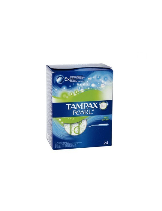 TAMPAX PEARL TAMPON 100%ALGODON SUPER 24 U