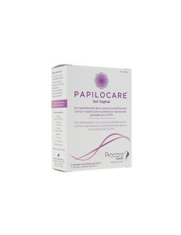 PAPILOCARE GEL VAGINAL 7 CANULAS 5 ML