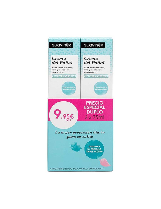 SUAVINEX CREMA PAÑAL DUPLO 75 ML + 75 ML