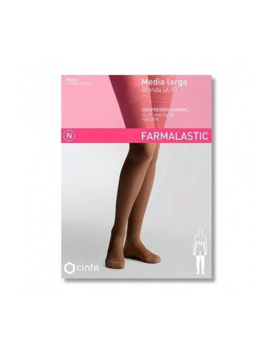 MEDIA LARGA COMP NORMAL FARMAL BLONDA BEIGE T-M