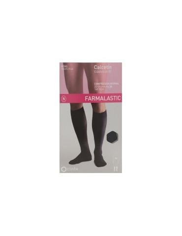 CALCETIN FARMALASTIC NEGRO T- MEDIANA
