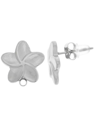 PENDIENTE STEREX FLOR ACERO N13