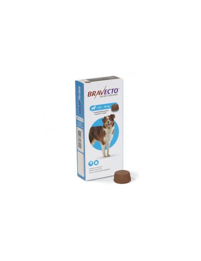 BRAVECTO 1000MG 1 COMP PERRO 20-40KG