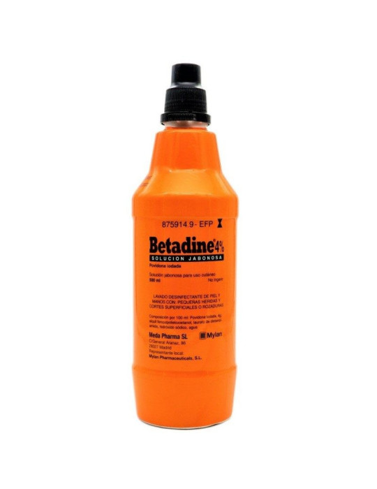 BETADINE 4% SOLUCION JABONOSA 500ML