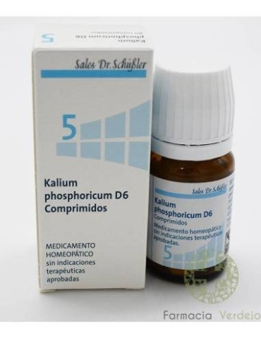 KALIUM PHOSPHORICUM D6 SAL Nº 5 80 COMPRIMIDOS