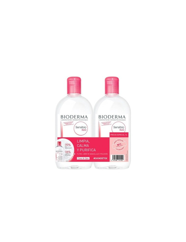 PACK AGUA MICE SENSIBIO 500ML+500 ML BIODERMA
