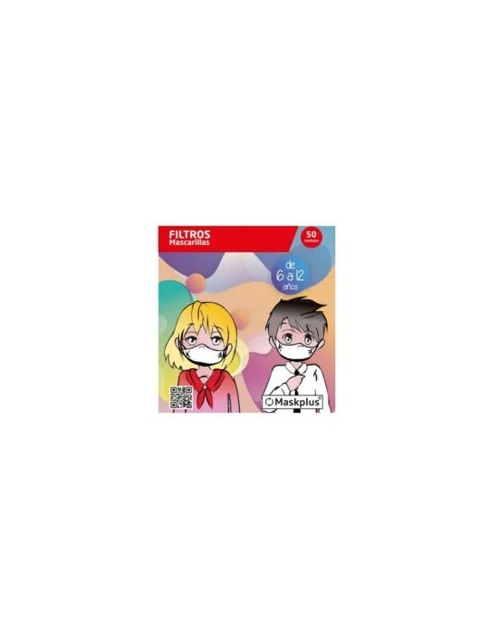 MASKPLUS INFANTIL MASCARILLA 6-12 AÑOS