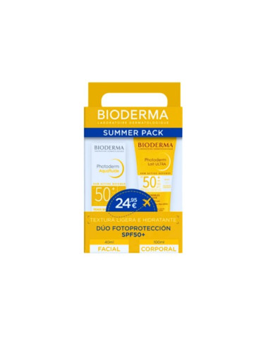 PACK PHOTODERM MAX LECHE 50SPF+PHOT AQUAFLUID 50