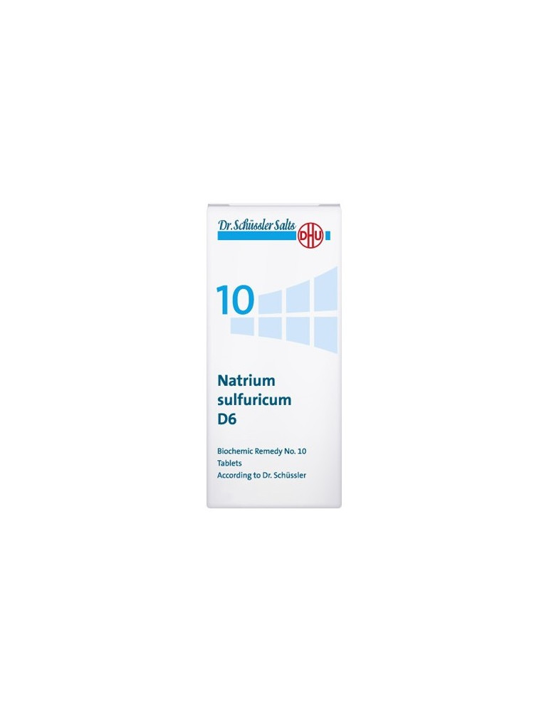 NATRIUM SULFURICUM D6 SAL Nº 10 80 COMP SCHUSSEL