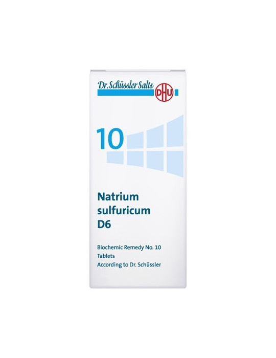 NATRIUM SULFURICUM D6 SAL Nº 10 80 COMP SCHUSSEL