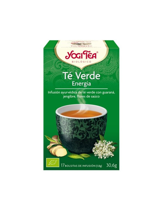 YOGI TEA TE VERDE ENERGIA 17 BOLSITAS INFUSION
