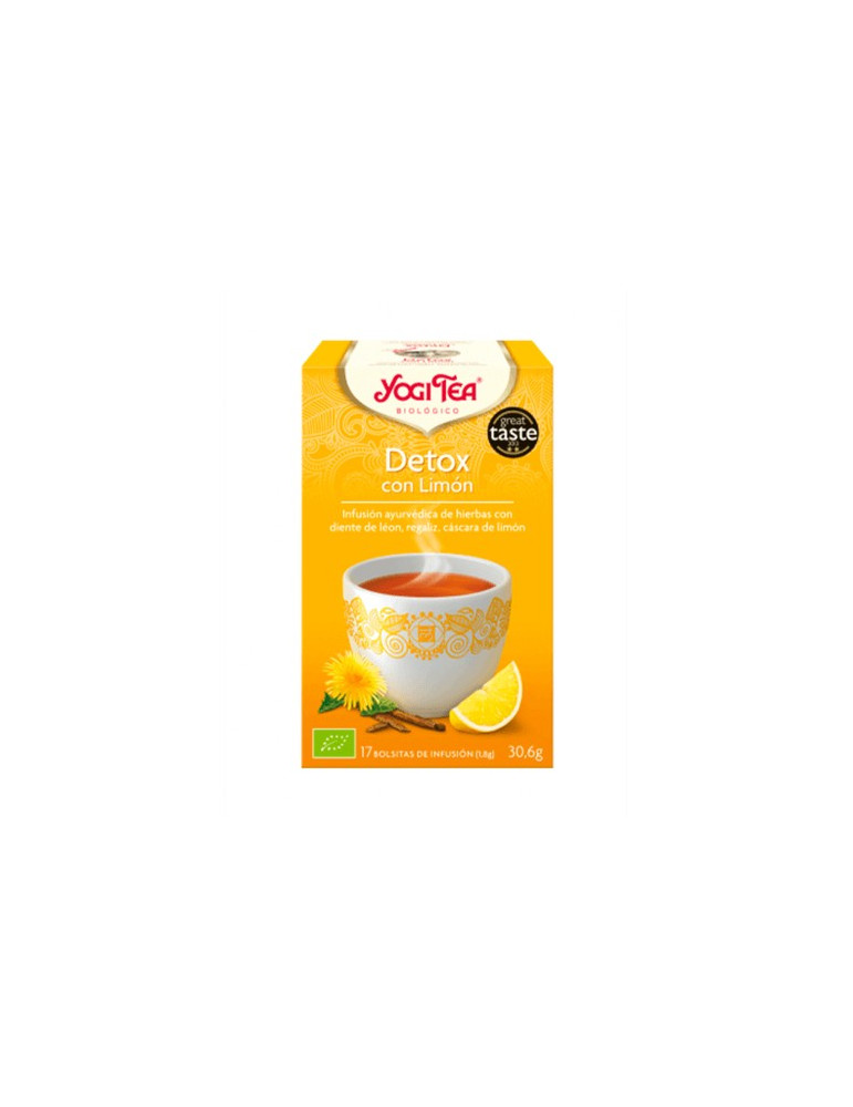 YOGI TEA DETOX CON LIMON 17 BOLSITAS INFUSION